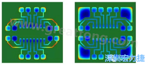 通過仿真，可以快速簡單地重新設(shè)計(jì)并計(jì)算不同圖形布局所得到的厚度均勻性-深圳宏力捷