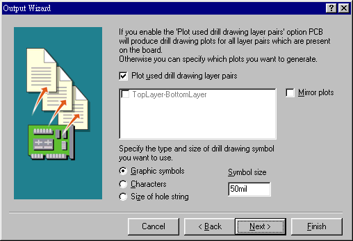 輸出文件精靈再詢問是否要建立鉆孔文件，以及導(dǎo)孔文件？
