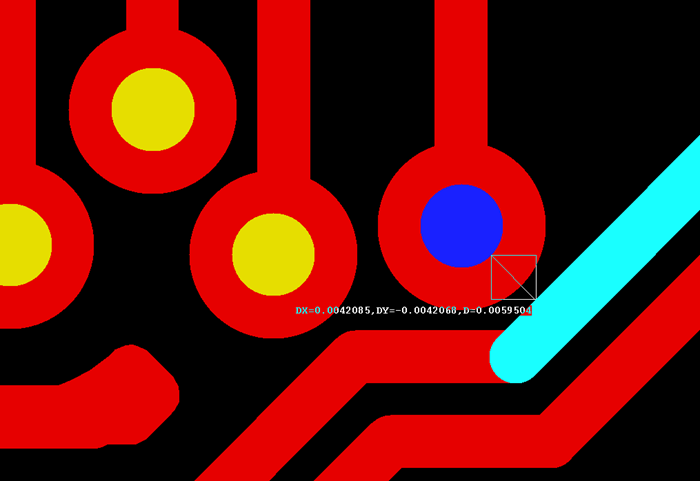 多層板中過孔會在每層線路上都有孔環(huán)，且每個層孔環(huán)周圍環(huán)境有夾線也有不夾線，環(huán)境各不一